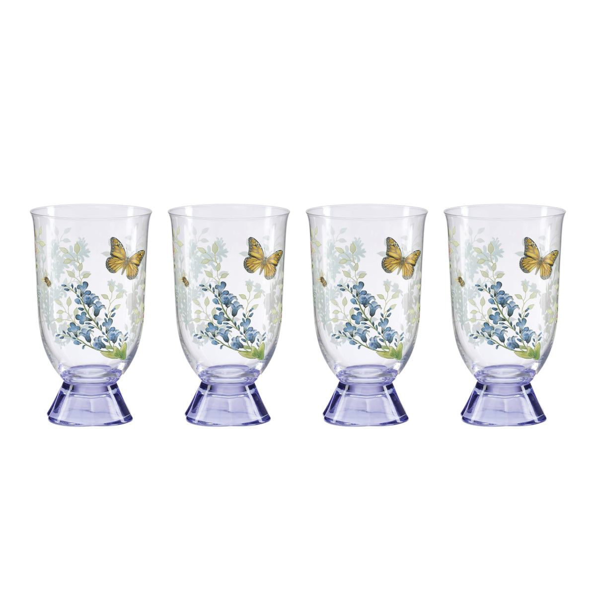 Lenox Butterfly Meadow Herbs Porcelain Rice Bowls, 18oz, Set of 4