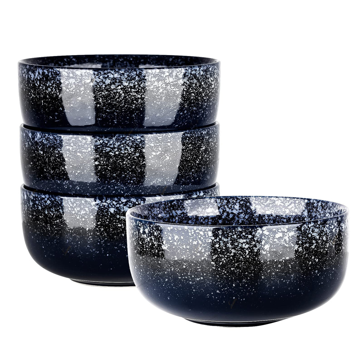 S&Q'S CERAMICS Ceramic Small Bowls for Kitchen, Set of 6, 9 ounces Small Ceramic Bowls for Condiments, Dipping, Side Dishes (Glazed Matte Off-White)…