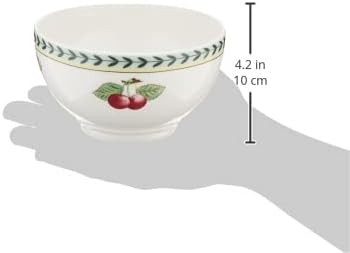 Villeroy & Boch French Garden Fleurence Collection Rice Bowl, Premium Porcelain, Made in Germany, 5.5 x 3 in, 16 oz Capacity, White/Multicolored