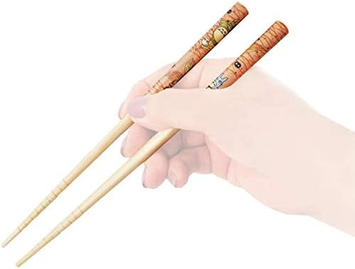 Kiki's Delivery Service Bamboo Chopstick 2pcs Set -Anti-Slip Grip for Ease of Use - Authentic Japanese Design - Lightweight, Durable and Convenient