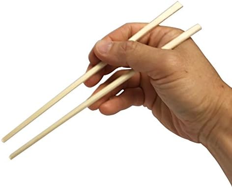 200 Count | KingSeal 8 Inch Natural Poplar Disposable Wood Chopsticks, Paper Sleeve, Waribashi, Bulk Pack - 2 Packs x 100 Pairs