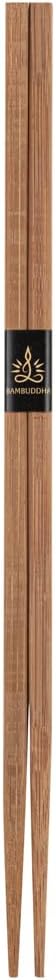Restaurantware Square Brown Bamboo Modern Chopsticks, 100 Pack