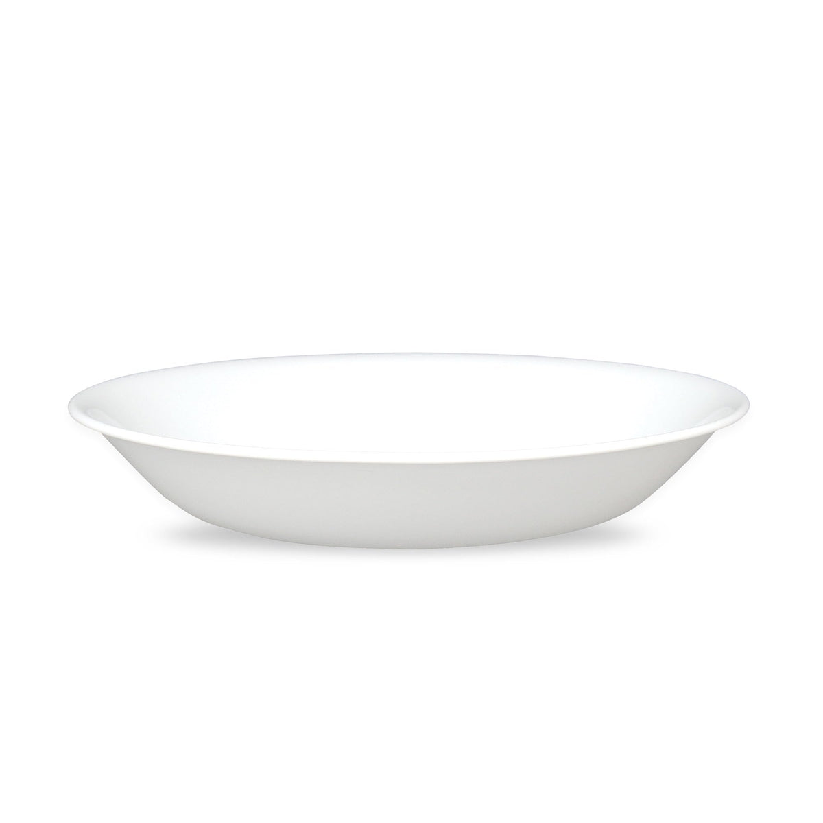 Corelle Vitrelle 8-Piece Dinner Plates Set Triple Layer Glass and Chip Resistant, Lightweight Round Plates, Winter Frost White