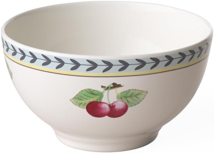 Villeroy & Boch French Garden Fleurence Collection Rice Bowl, Premium Porcelain, Made in Germany, 5.5 x 3 in, 16 oz Capacity, White/Multicolored