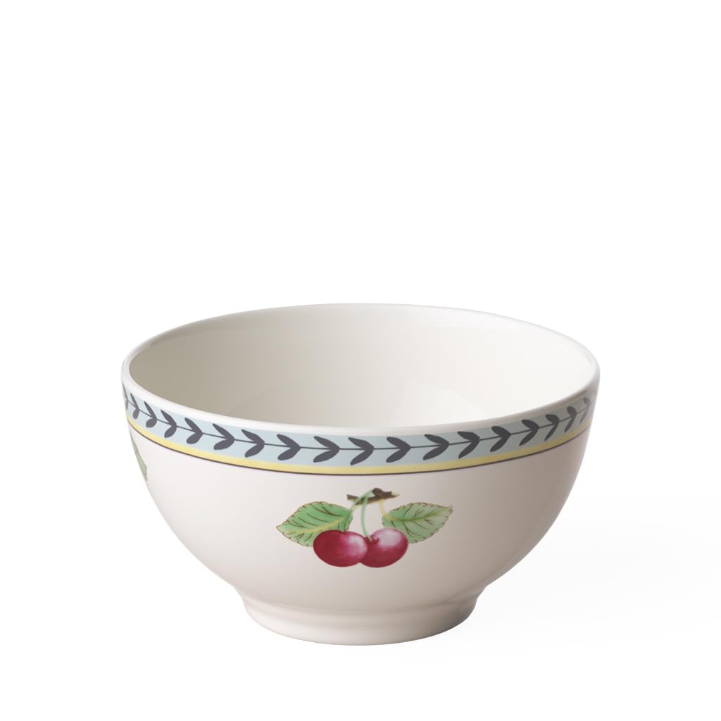 Villeroy & Boch French Garden Fleurence Collection Rice Bowl, Premium Porcelain, Made in Germany, 5.5 x 3 in, 16 oz Capacity, White/Multicolored