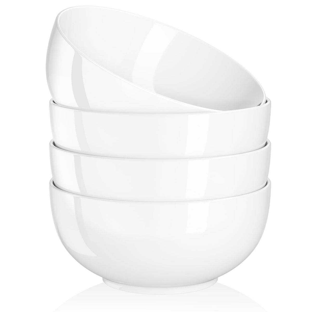 Quatish Cereal Bowls Set of 6, 24 OZ Soup Bowl, Durable Ceramic Bowls