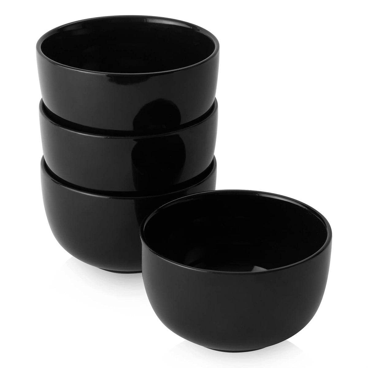 DOWAN Deep Bowls, 30oz Large Soup Bowls, Ceramic Cereal Bowls Set of 4