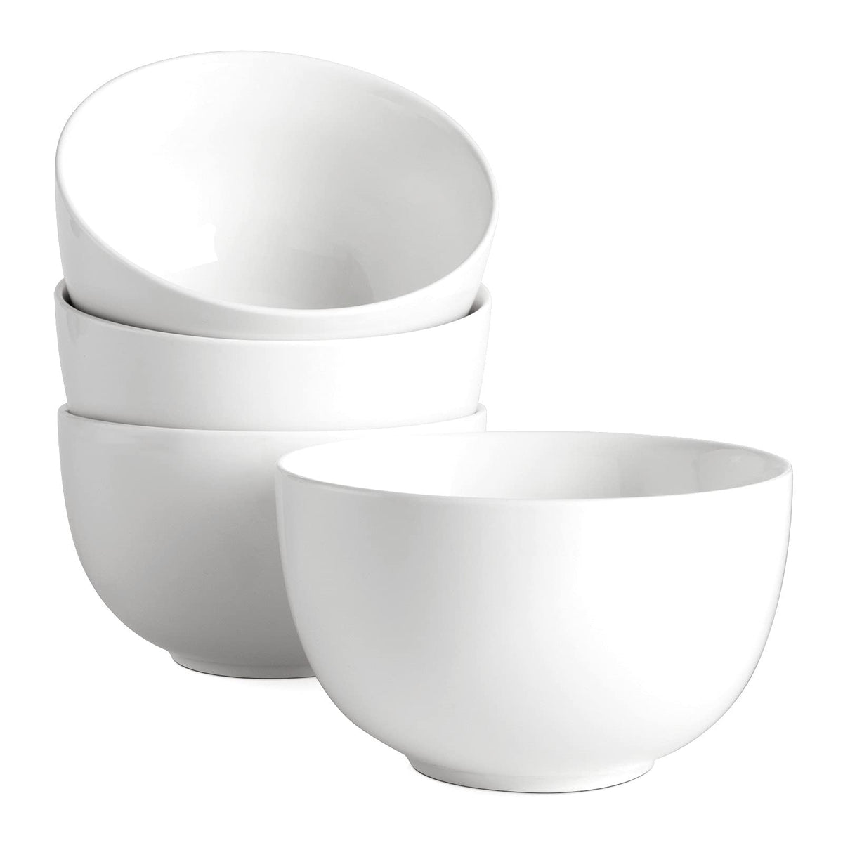 DOWAN Deep Bowls, 30oz Large Soup Bowls, Ceramic Cereal Bowls Set of 4