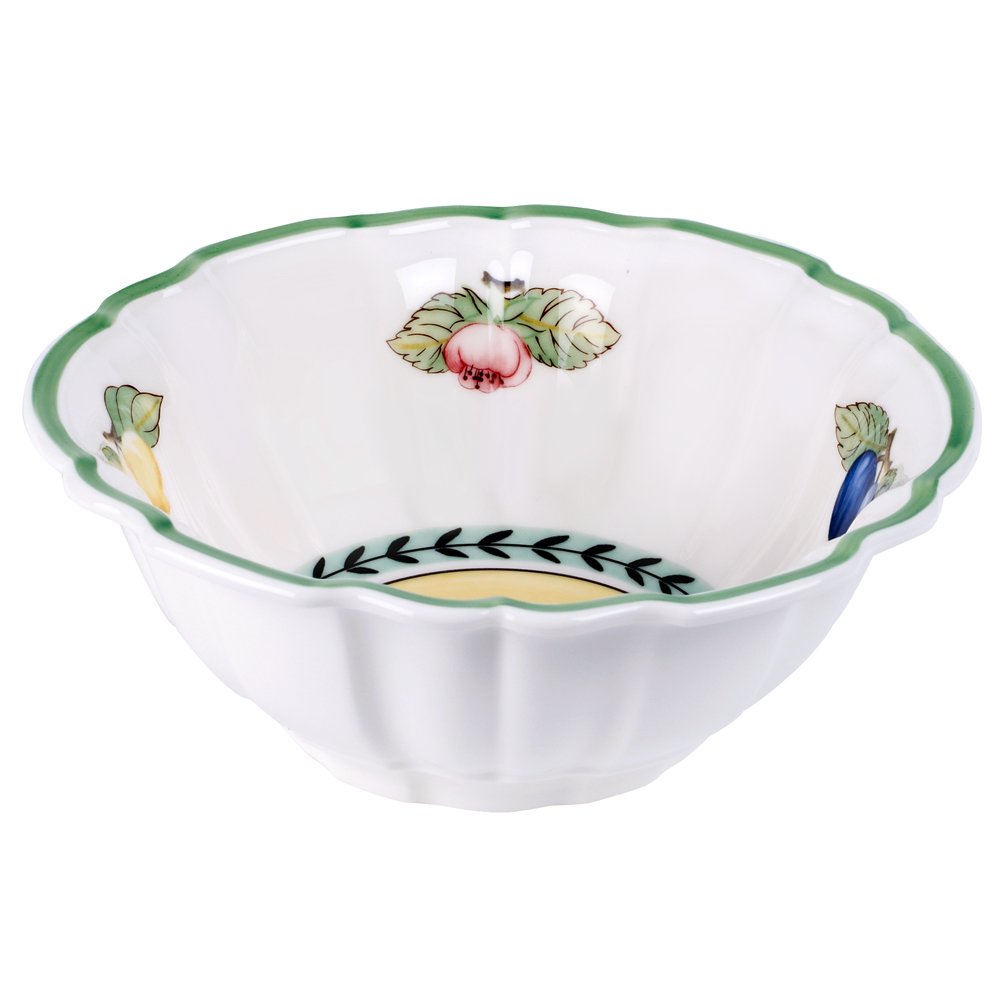 Villeroy & Boch French Garden Fleurence Collection Rice Bowl, Premium Porcelain, Made in Germany, 5.5 x 3 in, 16 oz Capacity, White/Multicolored