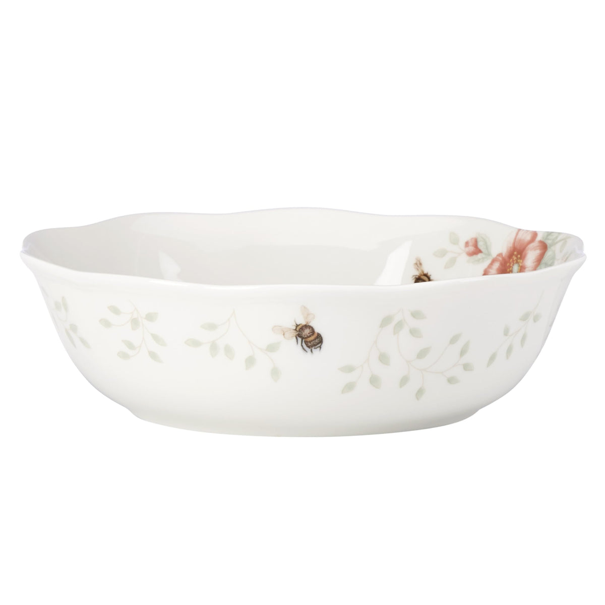 Lenox Butterfly Meadow Porcelain 16oz Rice Bowl Set for 4 (4-Piece)