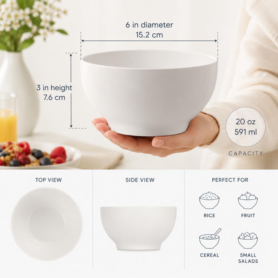 Villeroy & Boch New Cottage Basic Rice Bowl, White, 17 oz