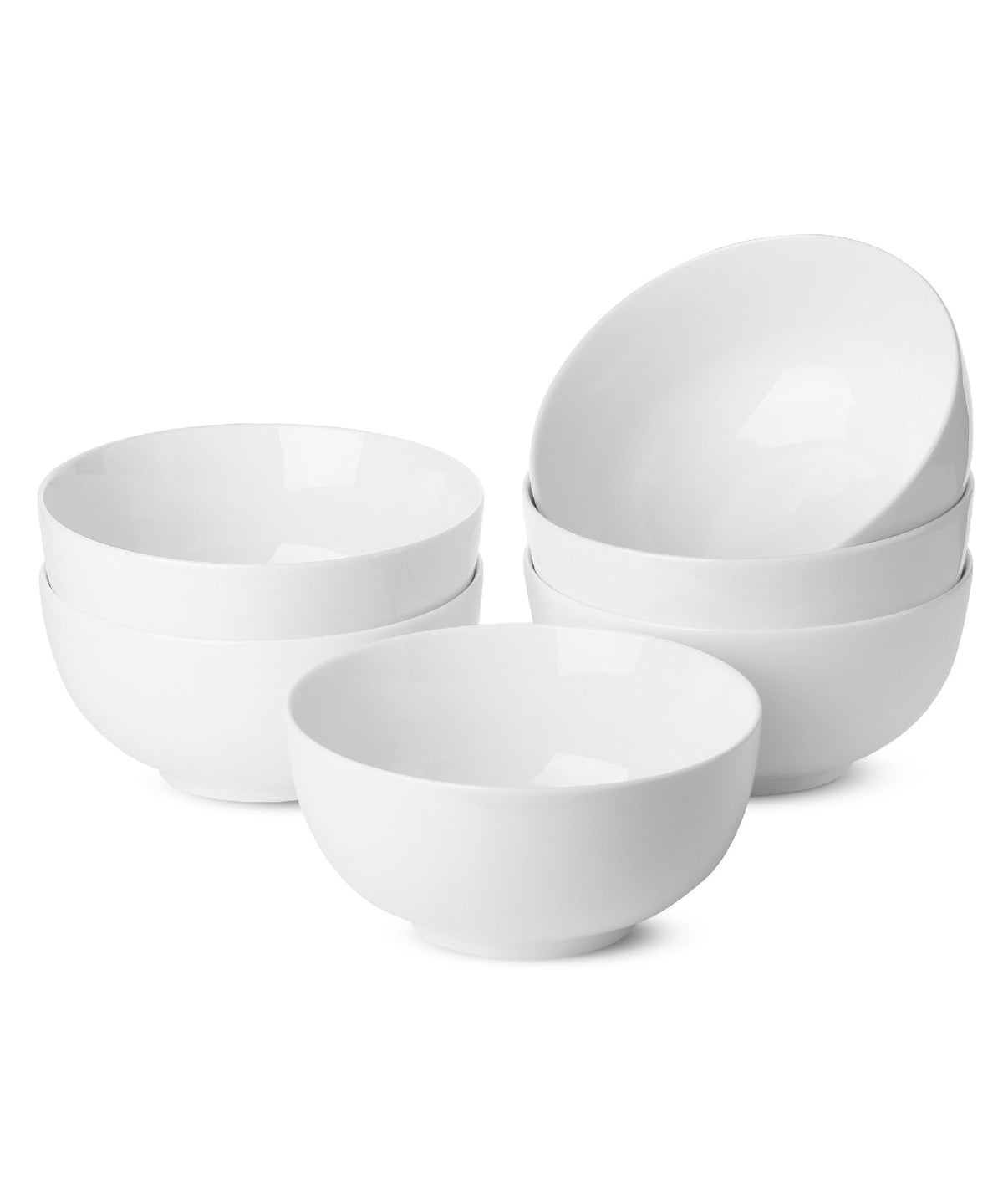 Brew To A Tea BTaT- Soup Bowls Set, 16 Ounces, Set of 12, Navy Blue, Porcelain Dishes for Soup, Rice, Salad, Noodle, Microwave, Oven, Freezer & Dishwasher Safe, Deep Cereal Bowls for Kitchen