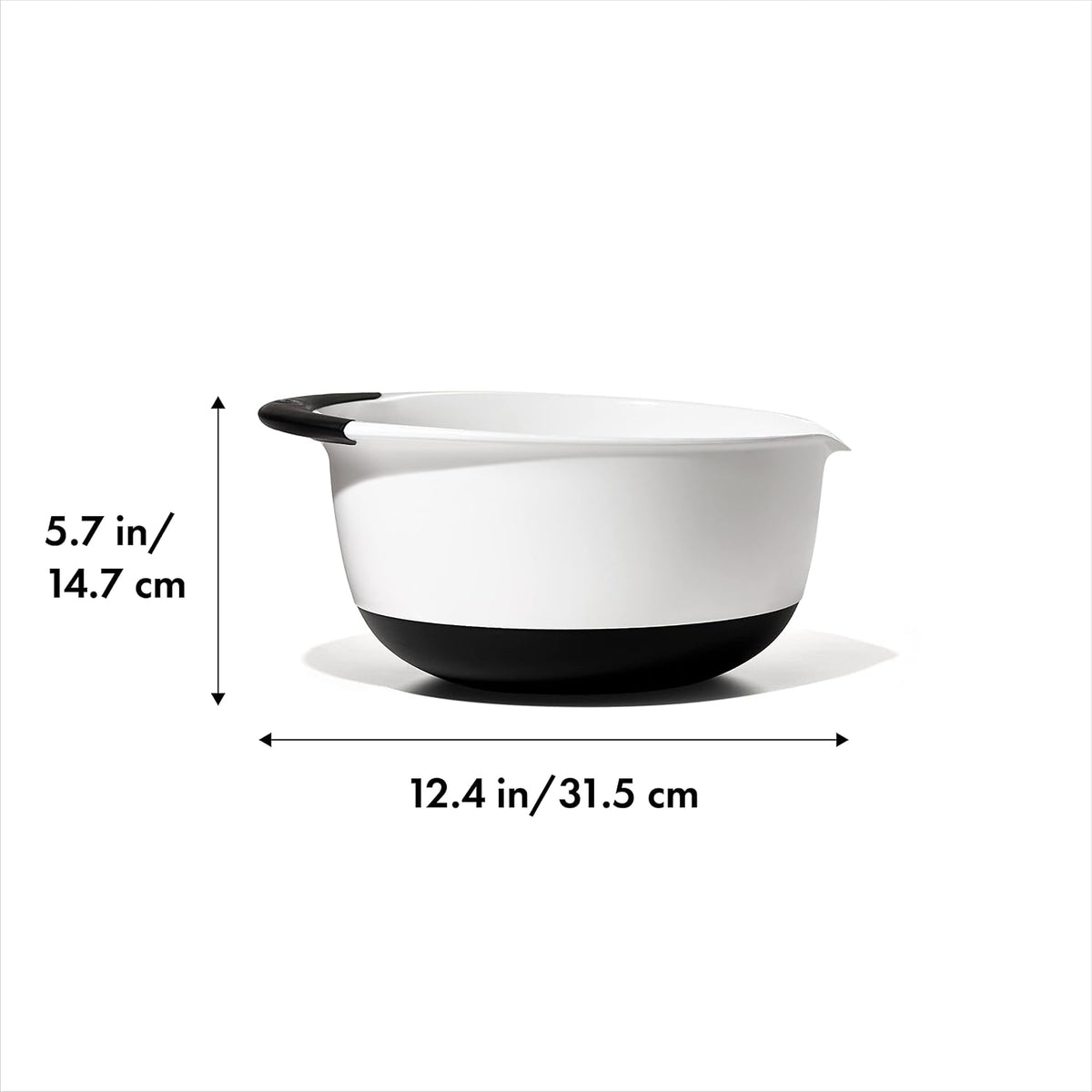 OXO Good Grips Large 5-Quart Mixing Bowl - Black & White