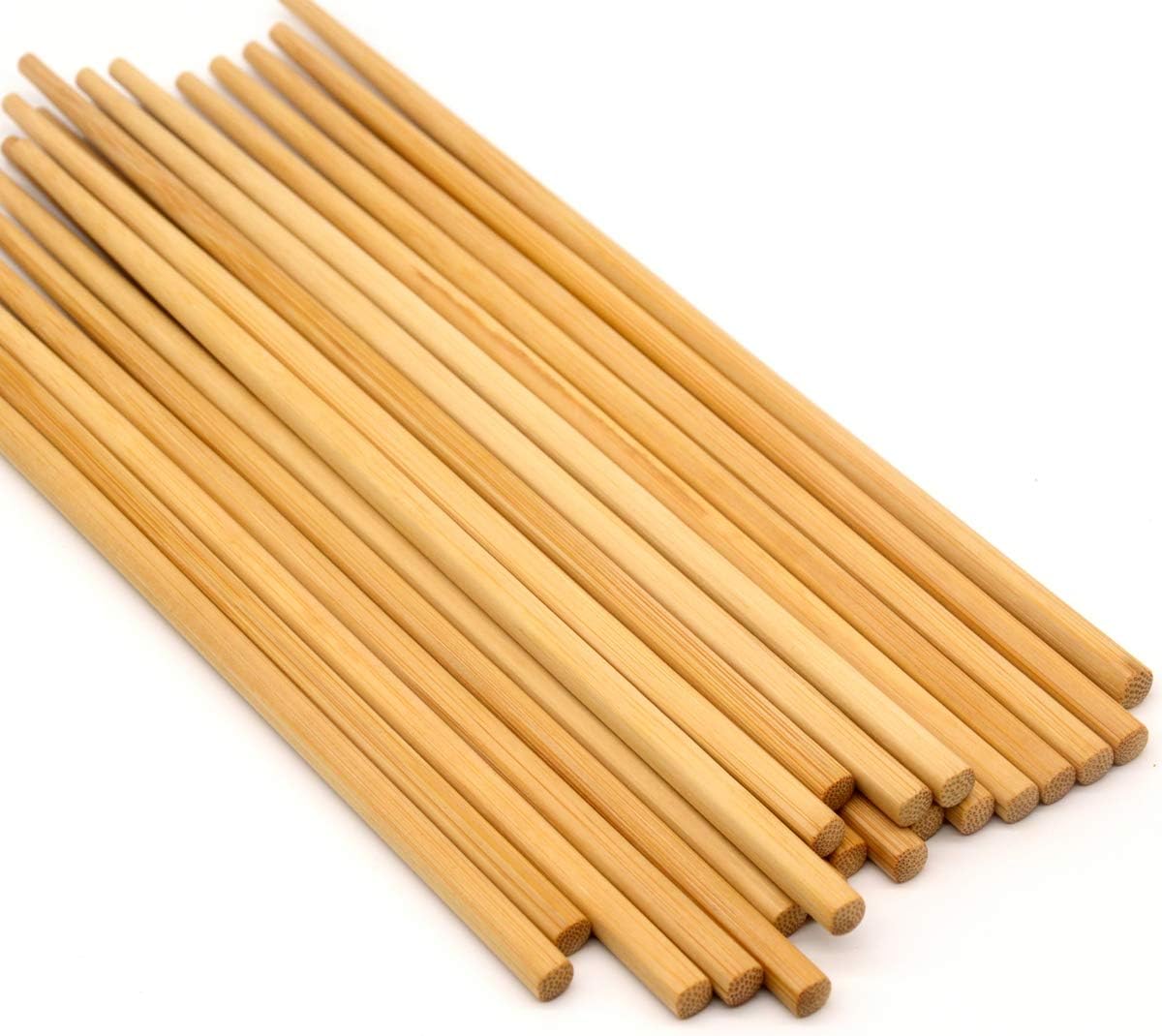 Bamber 50 Pairs Reusable Bamboo Chopsticks Chopstick Set
