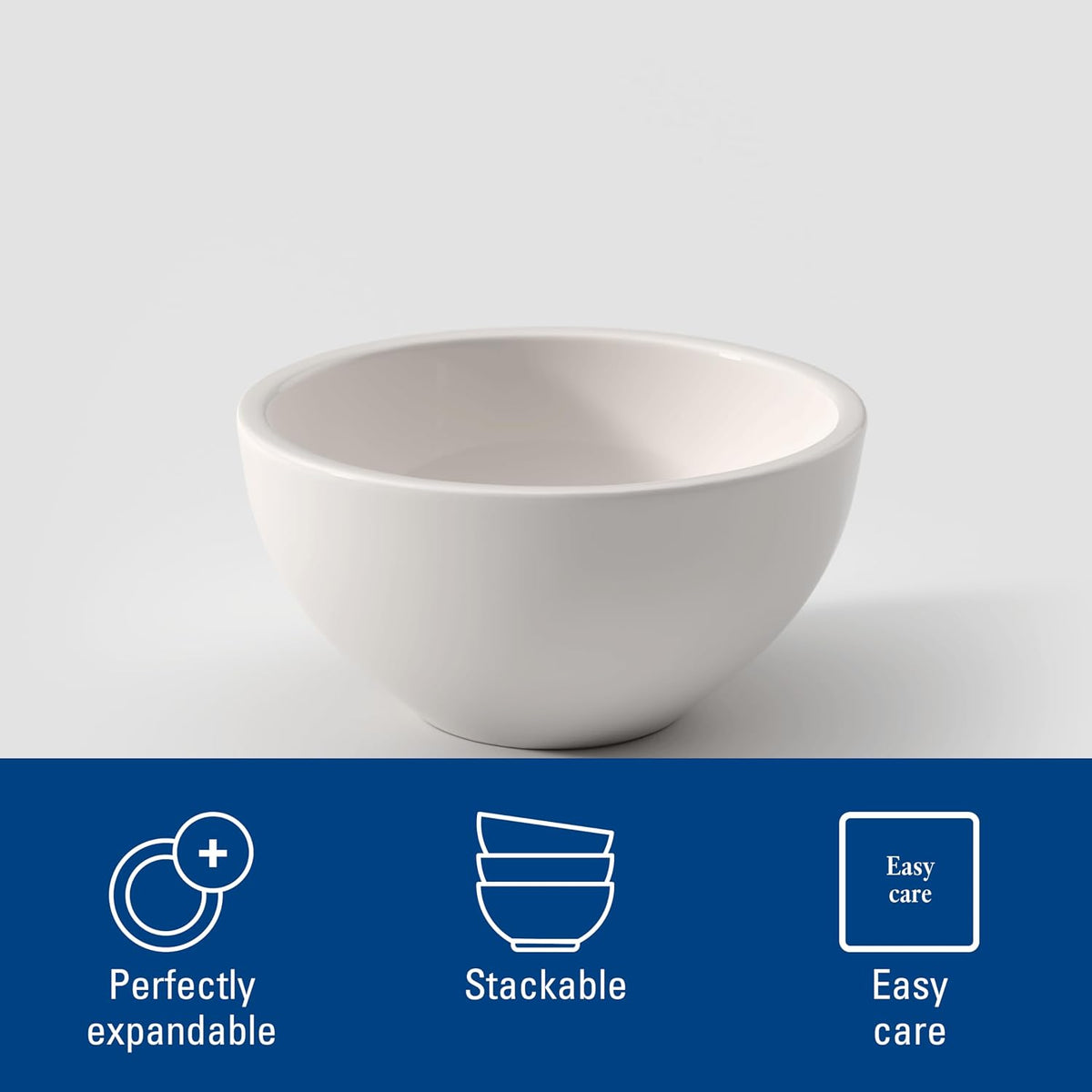Villeroy & Boch Artesano Original Collection Rice Bowl, Premium Porcelain, Made in Germany, 14.5 oz Capacity, Rich, Creamy White