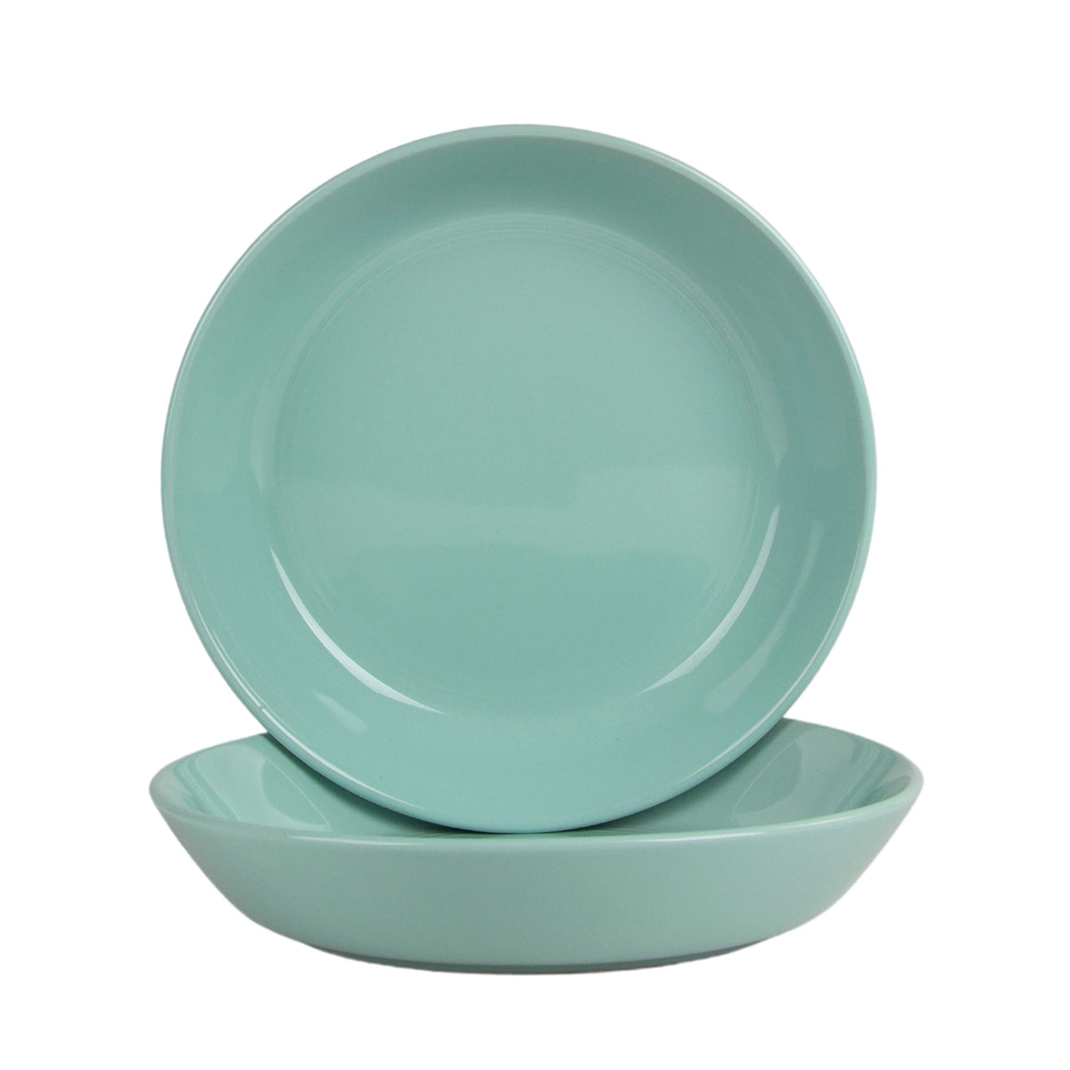 Double Line 8.25" Salad Plate, Set of 6, Cobalt Blue