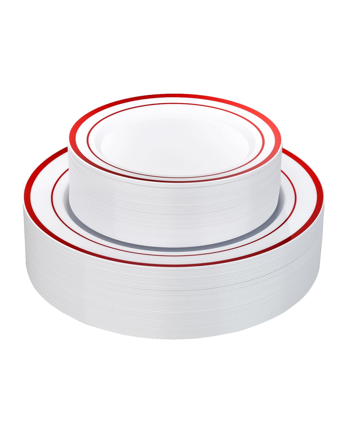 Goodluck 200PCS Gold Plastic Plates, Heavy Duty Disposable Gold Plates