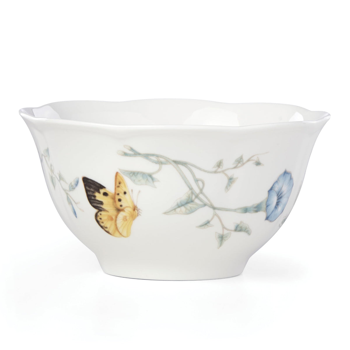 Lenox Butterfly Meadow Porcelain 16oz Rice Bowl Set for 4 (4-Piece)