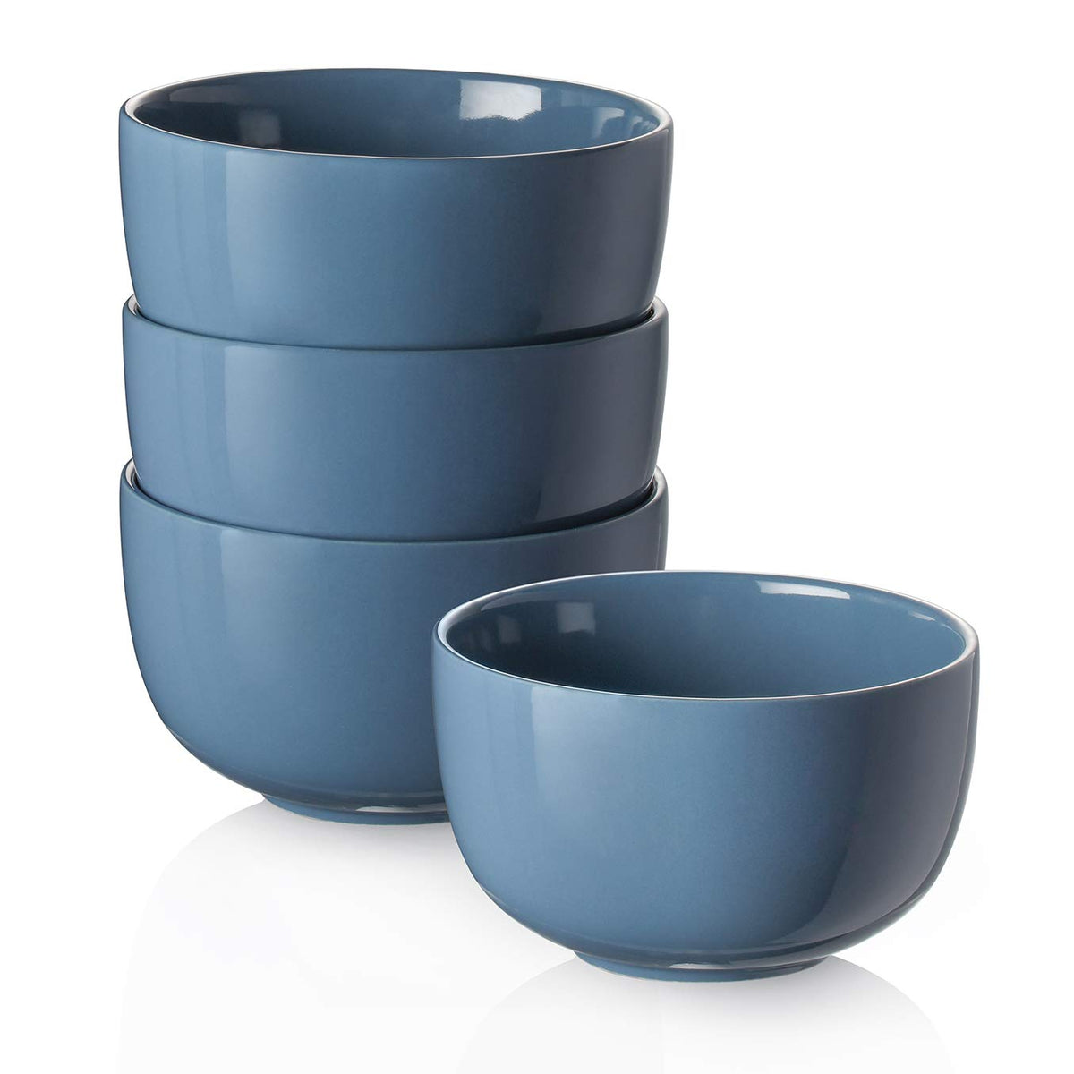 DOWAN Deep Bowls, 30oz Large Soup Bowls, Ceramic Cereal Bowls Set of 4