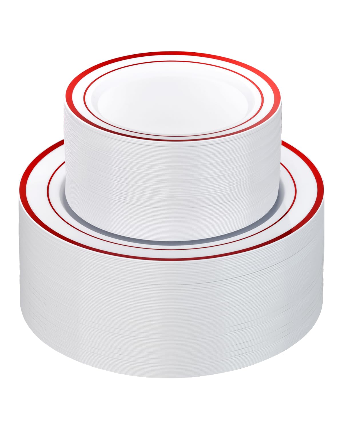 Goodluck 200PCS Gold Plastic Plates, Heavy Duty Disposable Gold Plates