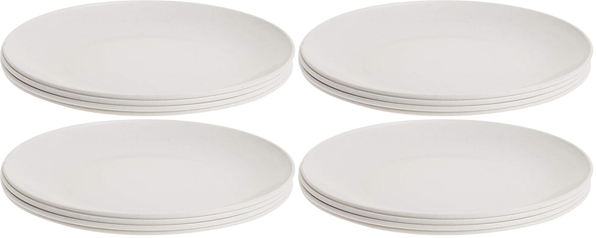 Nordic Ware Polypropylene Plates Microwave Serveware, 10", White