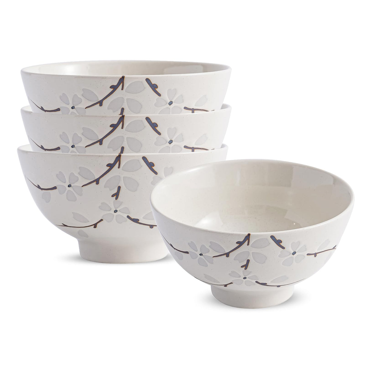 4.5 Inch Porcelain Small Bowls, 10 OZ Ceramic Dessert Bowls, for Kitchen, Side Dishes, Ice Cream Rice Soup Snack Cereal (4Pack, Bronze Swirl)