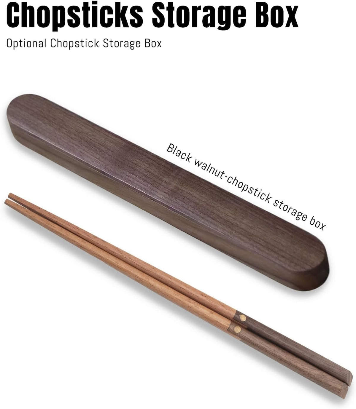 Custom Wooden Chopsticks, Engraved With Personalized Names, Japanese-Inspired Two-Tone Walnut & Beech Wood Chop Sticks Set for Asian-Themed Weddings, Housewarmings, Birthday Party Favors and Gifts