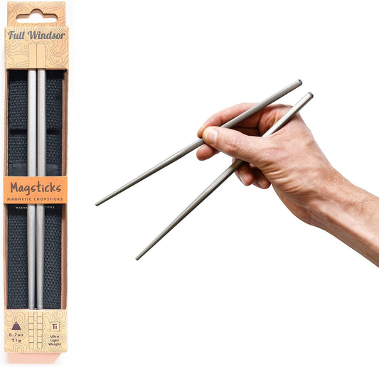 FULL WiNDSOR MAGSTICKS Resusable Magnetic Titanium Chopsticks