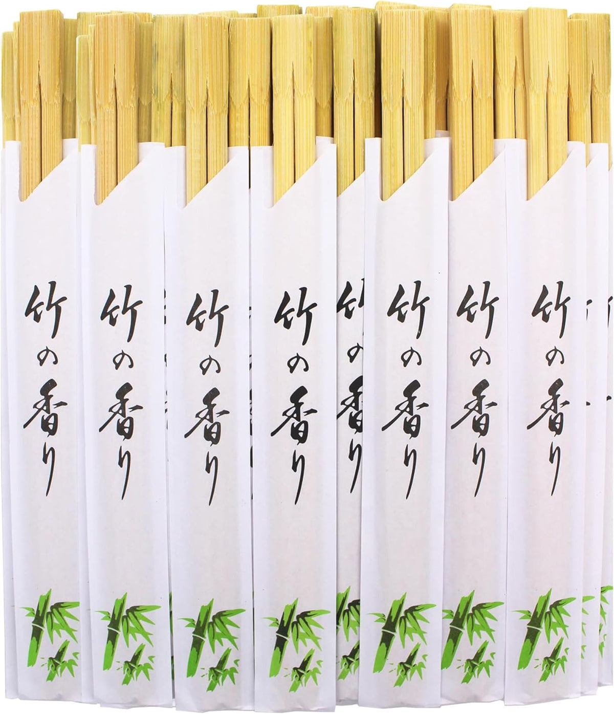 100 Pairs 9 inches Smooth Disposable Bamboo Chopsticks Individually Wrapped Chopstick for Sushi Noodles Splinter-Proof Design
