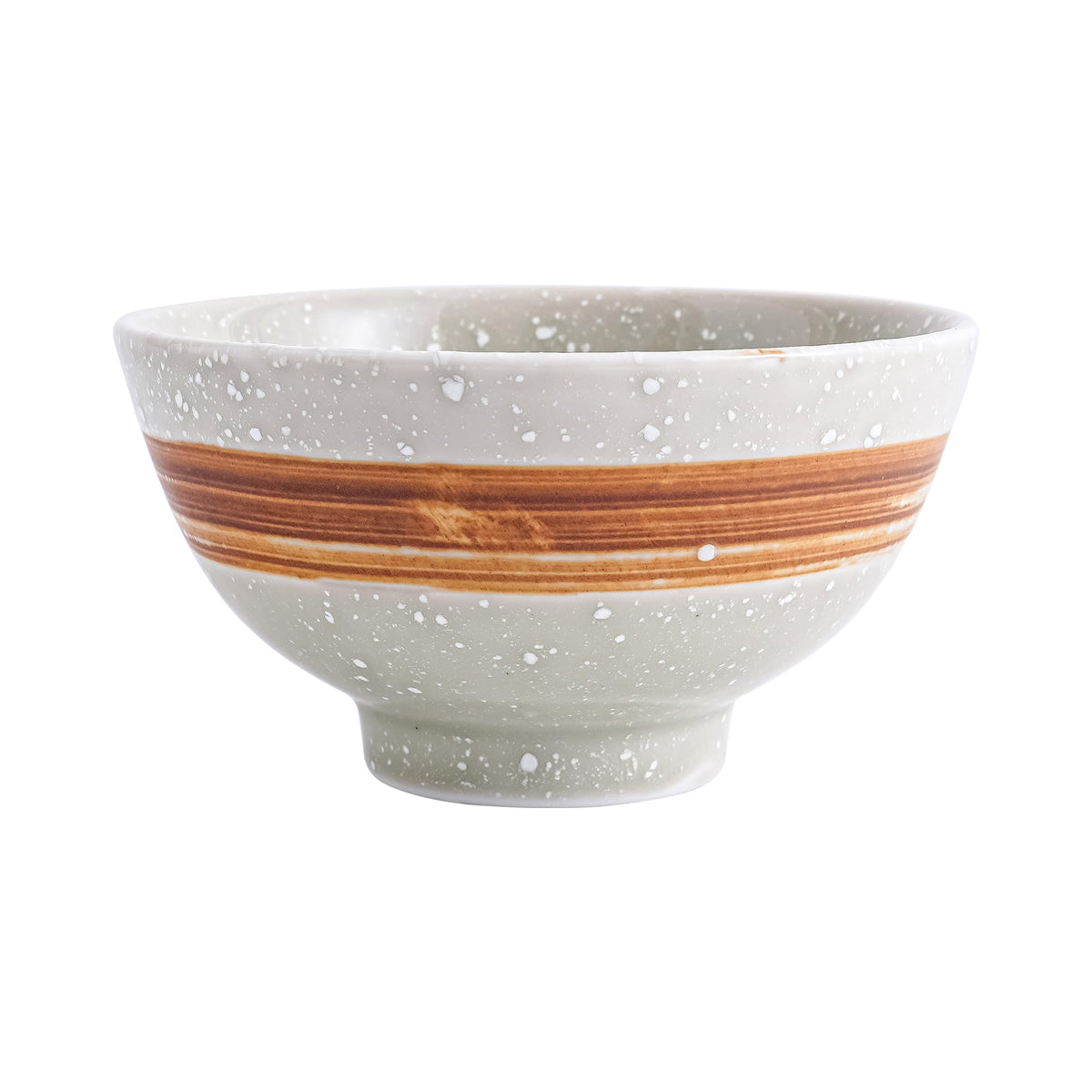 4.5 Inch Porcelain Small Bowls, 10 OZ Ceramic Dessert Bowls, for Kitchen, Side Dishes, Ice Cream Rice Soup Snack Cereal (4Pack, Bronze Swirl)