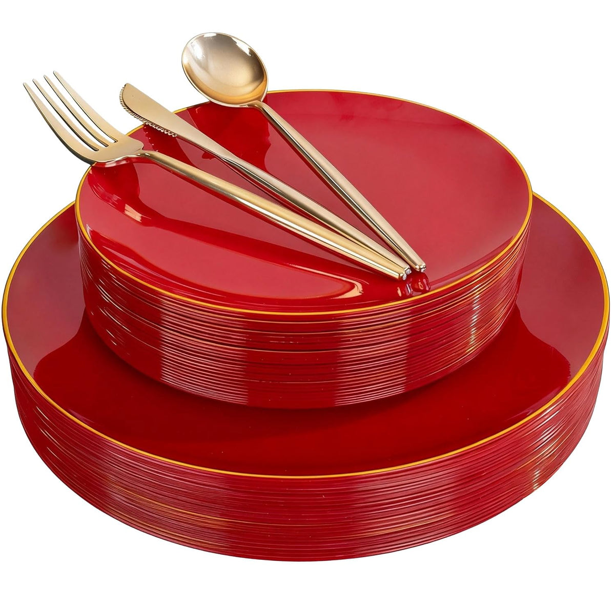 I00000 150Pcs Green Plastic Plates,Premium Disposable Plates for Wedding