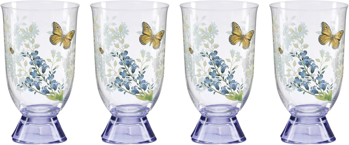 Lenox Butterfly Meadow Herbs Porcelain Rice Bowls, 18oz, Set of 4