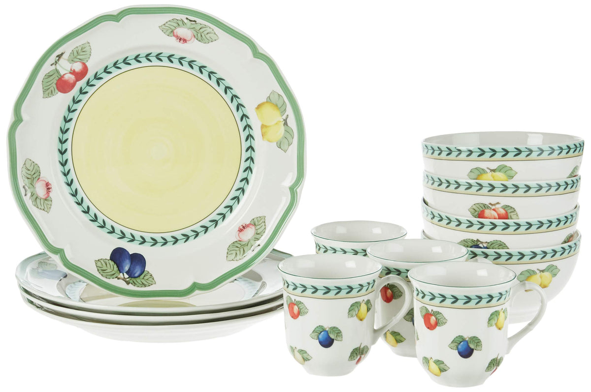 Villeroy & Boch French Garden Fleurence Collection Rice Bowl, Premium Porcelain, Made in Germany, 5.5 x 3 in, 16 oz Capacity, White/Multicolored