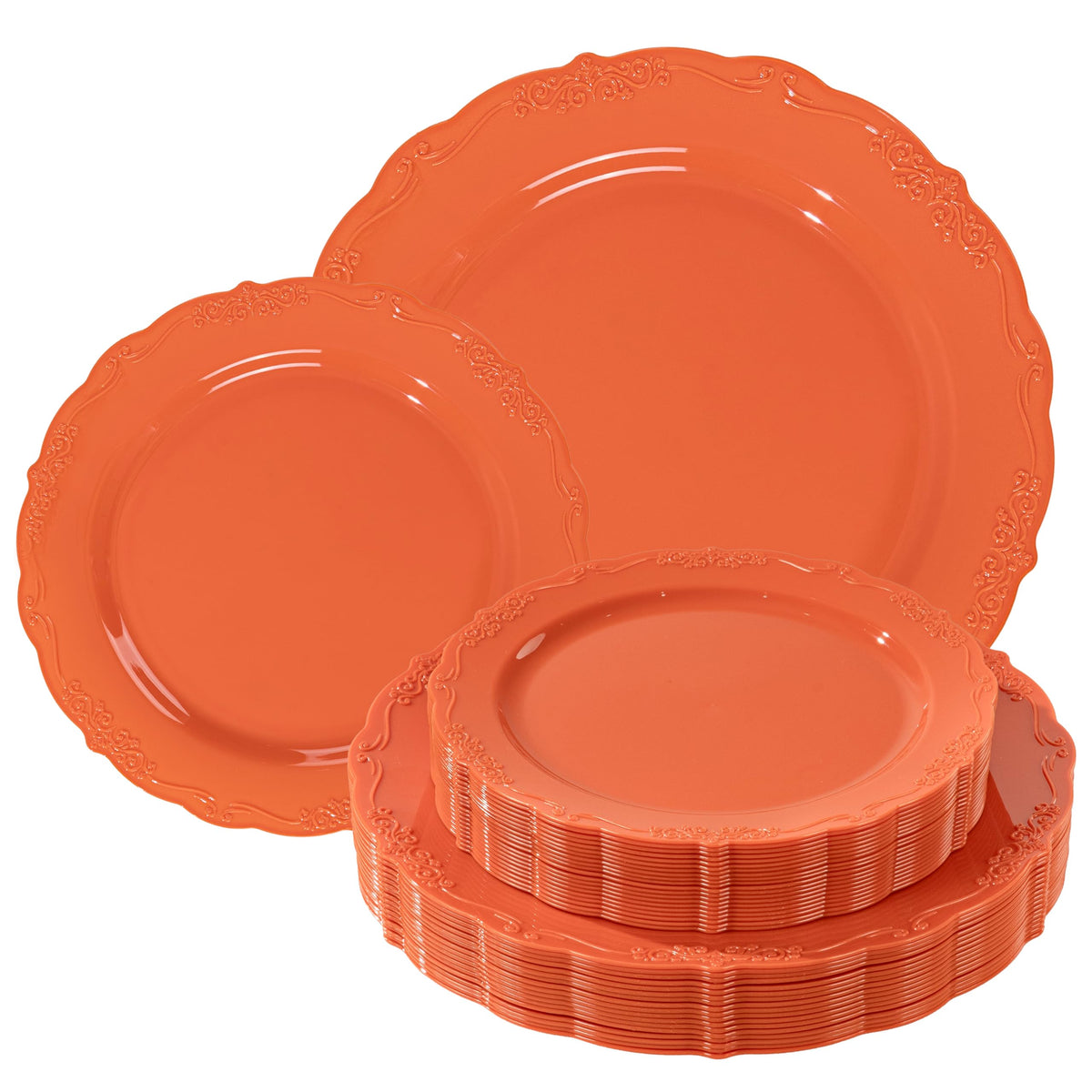 Tinybee 60PCS Clear Green Plastic Plates,Green Plates Disposable Heavy Duty