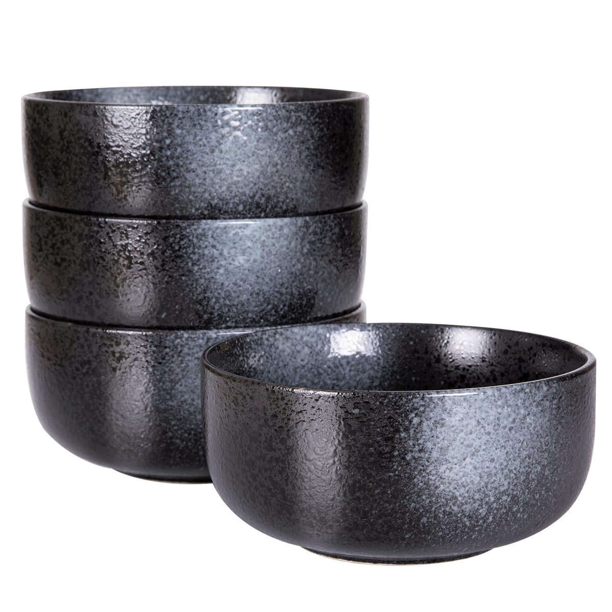 S&Q'S CERAMICS Ceramic Small Bowls for Kitchen, Set of 6, 9 ounces Small Ceramic Bowls for Condiments, Dipping, Side Dishes (Glazed Matte Off-White)…