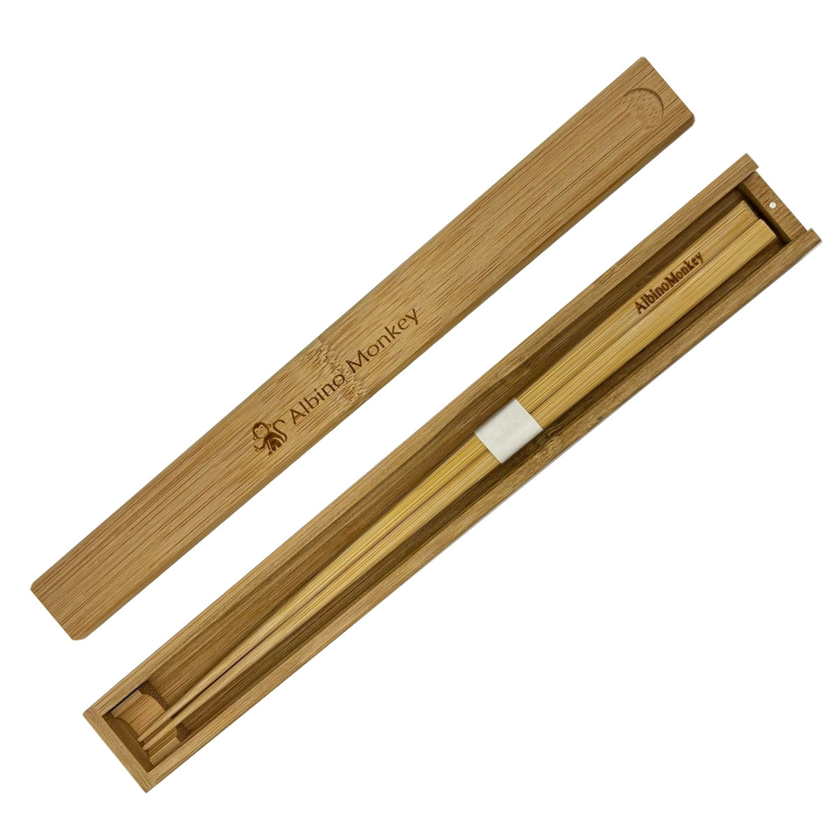 Albino Monkey 200 Round Disposable Bamboo Chopsticks for Sushi (100 Pairs)