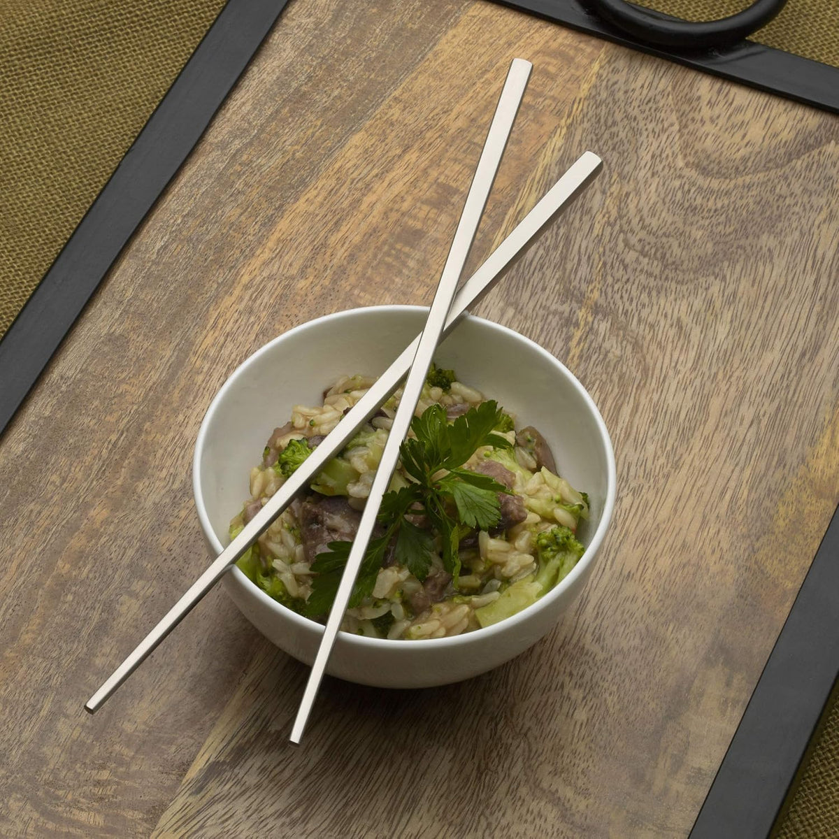 Studio Nova 18/10 Stainless Steel Chopsticks Set of 4 Pairs
